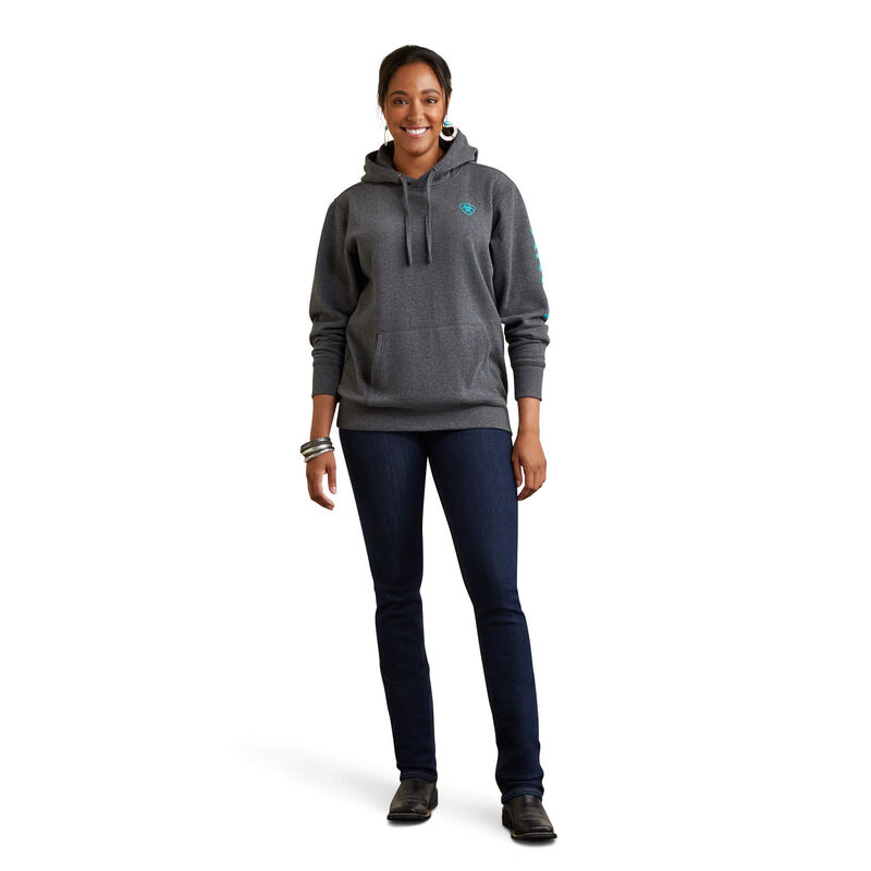 Ariat Hoodie Damen - Logo DunkelGrau ( XWRVH-5320 )